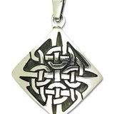 Pandantiv amuleta din argint pentru purificare Rob Ray Simboluri Mistice - Nod Celtic
